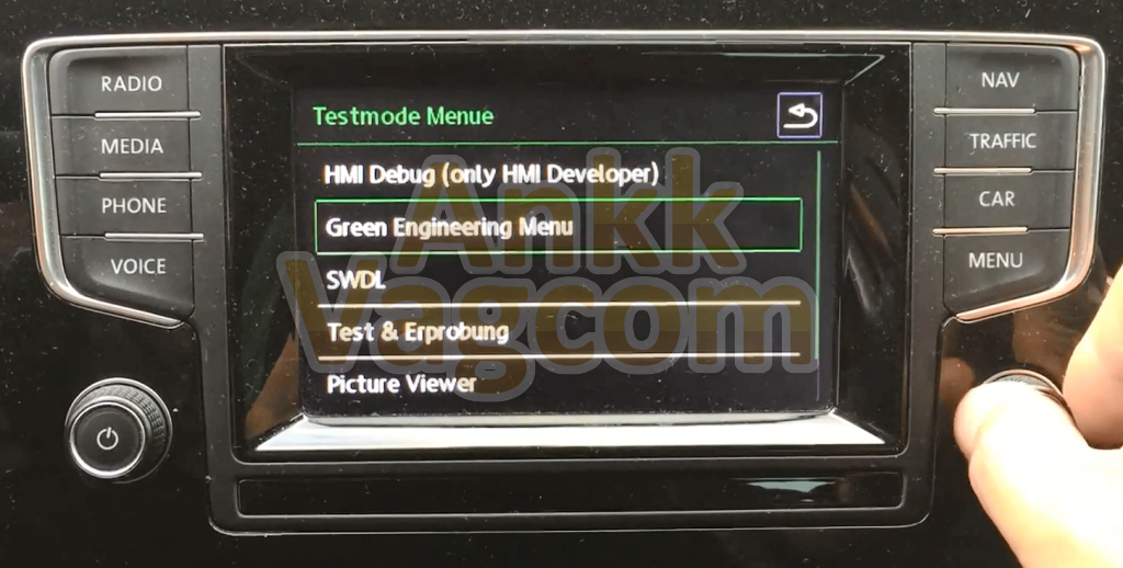 Discover Media MIB1 Activer Menu Cach 